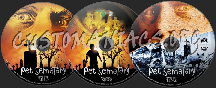 Pet Sematary dvd label