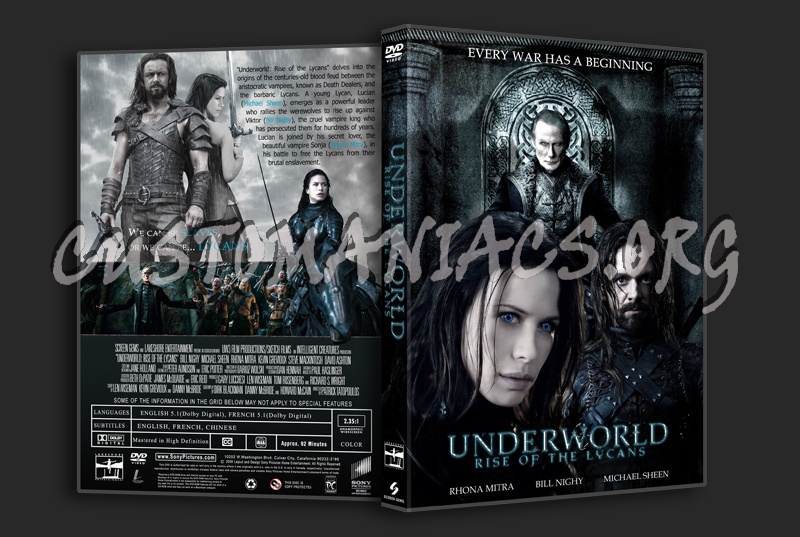 Underworld: Rise of the Lycans dvd cover