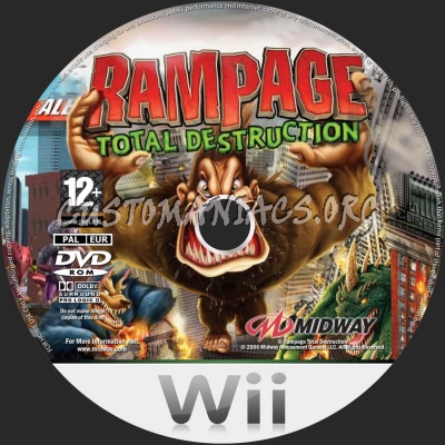 Rampage Total Destruction dvd label