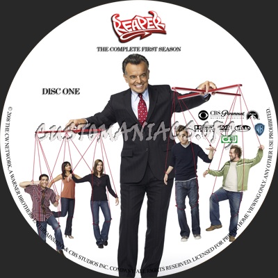 Reaper Season 1 dvd label