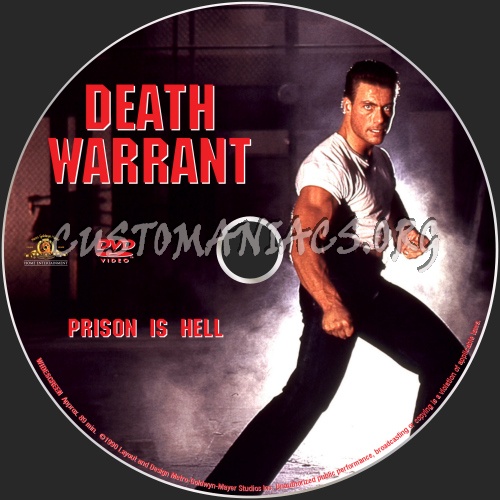 Death Warrant dvd label