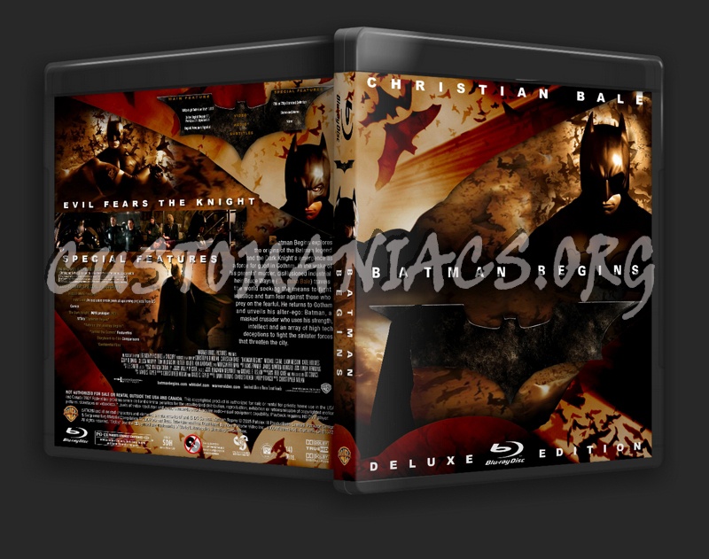 Batman Begins blu-ray cover
