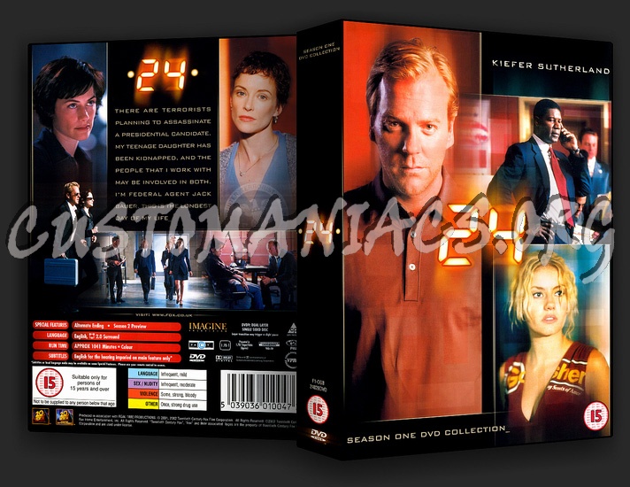 24 (Twenty Four) Season 1 dvd cover