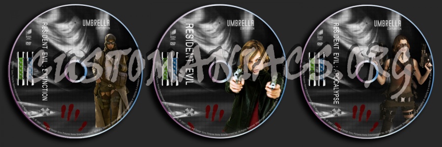 Resident Evil Trilogy dvd label