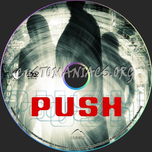 Push dvd label