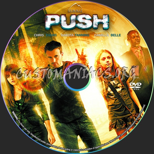 Push dvd label