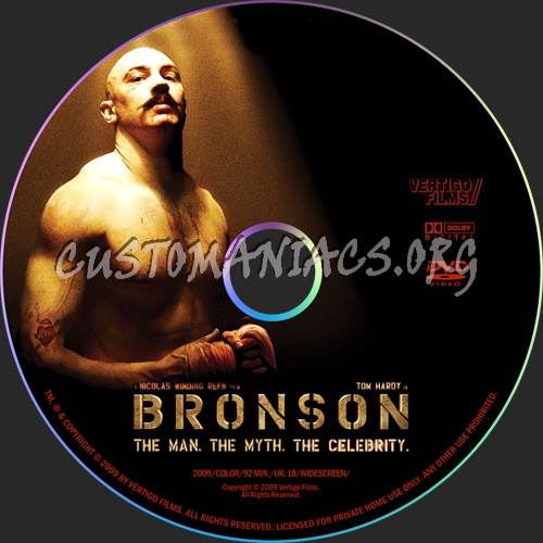 Bronson dvd label