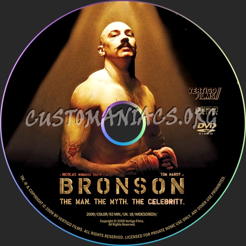 Bronson dvd label
