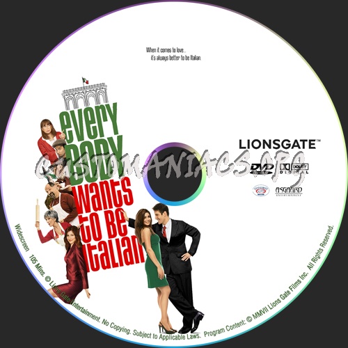 Everybody Wants to Be Italian dvd label