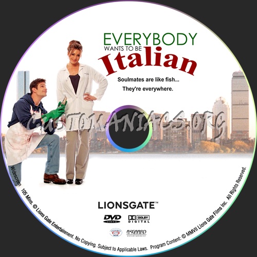Everybody Wants to Be Italian dvd label
