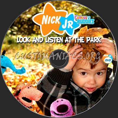 Curious Buddies Look And Listen At The Park dvd label