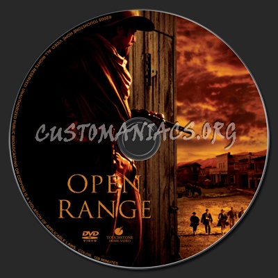 Open Range dvd label