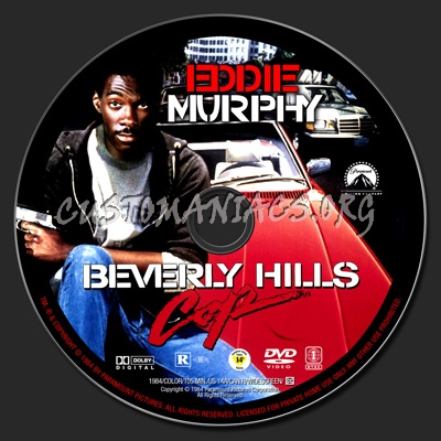 Beverly Hills Cop dvd label