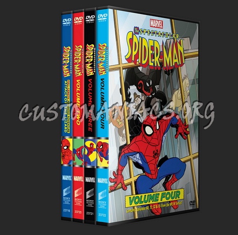 The Spectacular Spider-Man Volumes 1, 2, 3 & 4 dvd cover