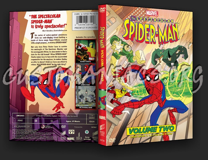 The Spectacular Spider-Man Volumes 1, 2, 3 & 4 dvd cover