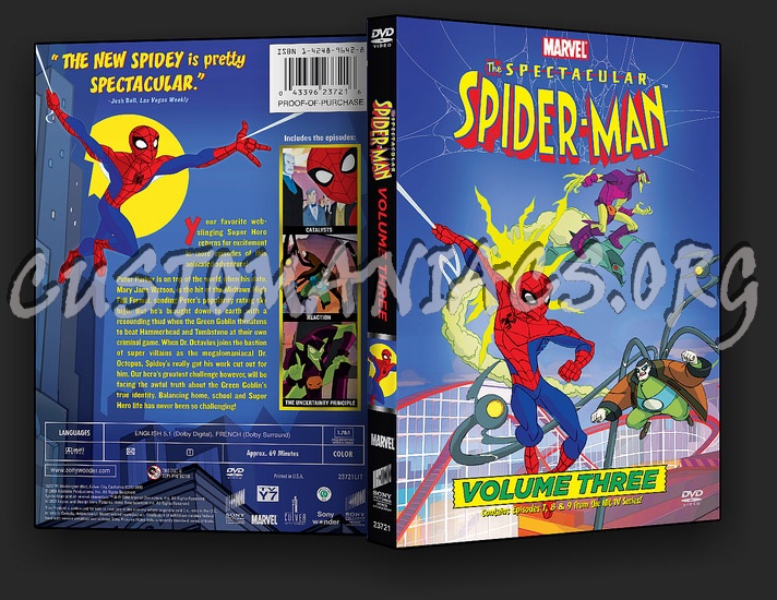 The Spectacular Spider-Man Volumes 1, 2, 3 & 4 dvd cover