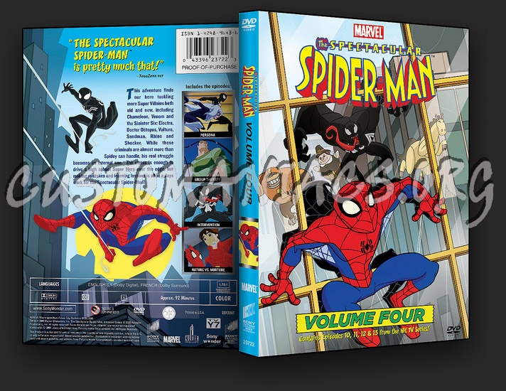 The Spectacular Spider-Man Volumes 1, 2, 3 & 4 dvd cover