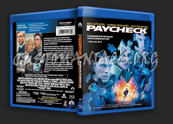 Paycheck blu-ray cover