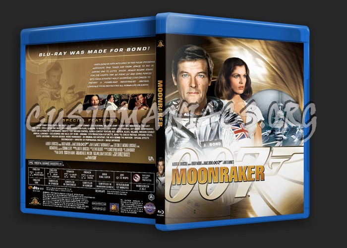 James Bond: Moonraker blu-ray cover