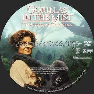 Gorillas in the Mist dvd label