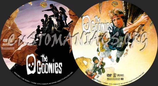 The Goonies dvd label