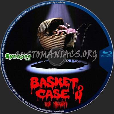 Basket Case 3 The Progeny blu-ray label