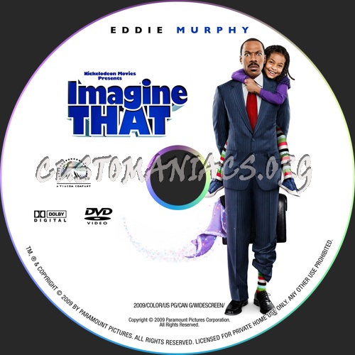 Imagine That dvd label