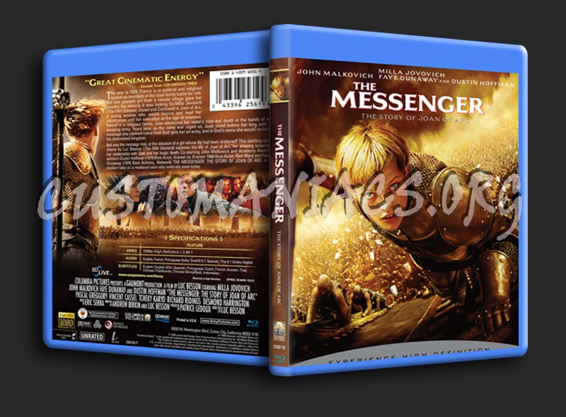 The Messenger The Story of Joan of Arc blu-ray cover