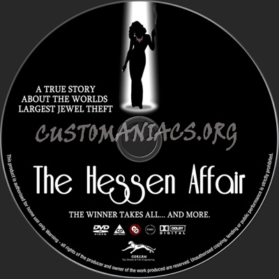 The Hessen Affair dvd label