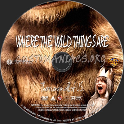 Where the Wild Things Are dvd label