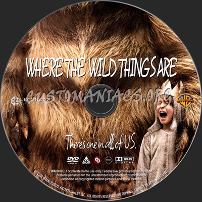 Where the Wild Things Are dvd label