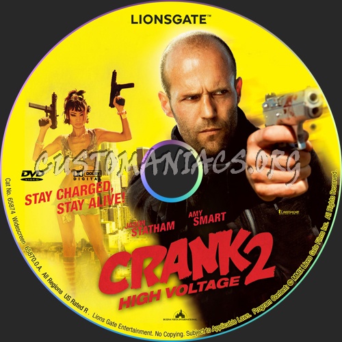 Crank 2:High Voltage dvd label