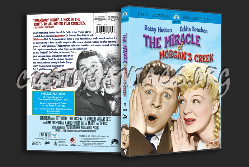 The Miracle of Morgan's Creek dvd cover