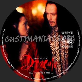 Dracula dvd label