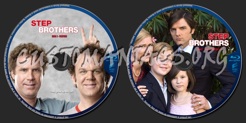 Step Brothers blu-ray label