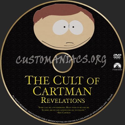 The Cult Of Cartman dvd label
