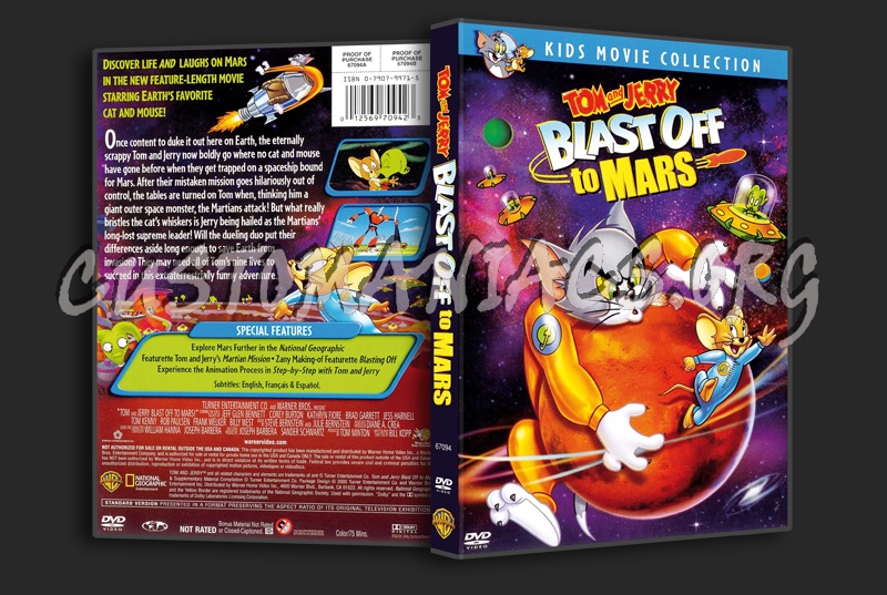 Tom & Jerry Blast Off to Mars dvd cover