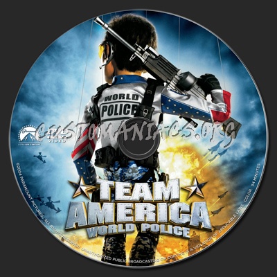 Team America: World Police dvd label
