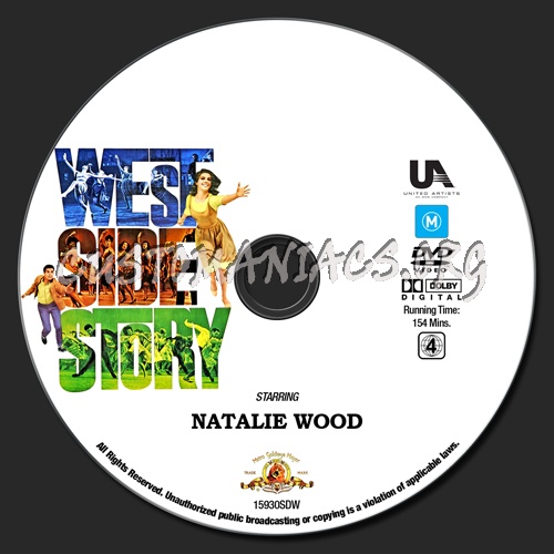 West Side Story dvd label