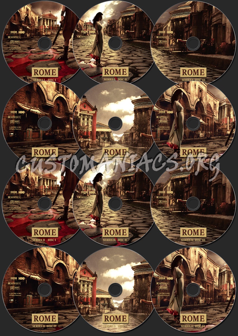Rome - Complete Series dvd label