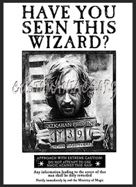 Harry Potter and the Prisoner of Azkaban Wanted Poster 