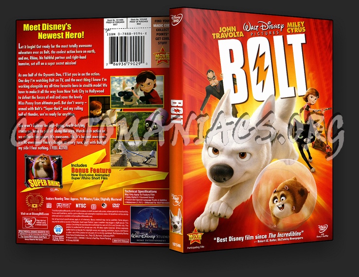 Bolt dvd cover