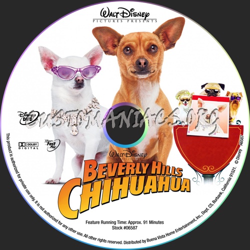 Beverly Hills Chihuahua dvd label