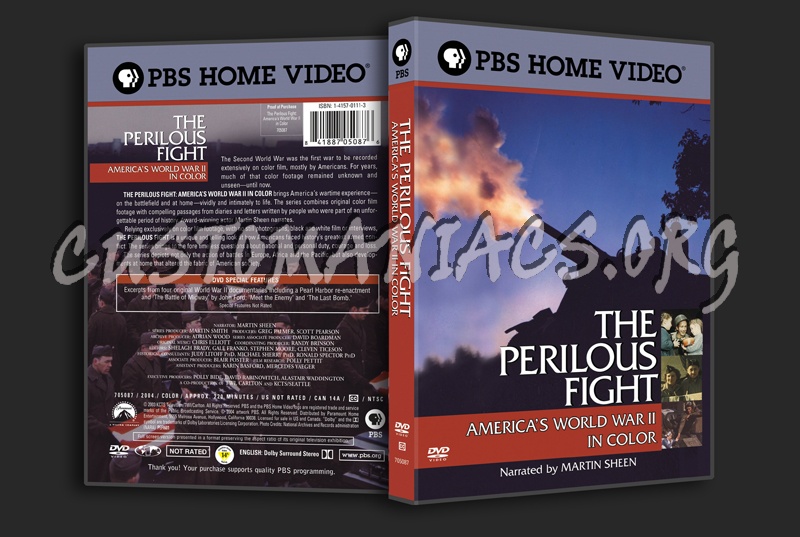The Perilous Fight: American World War 2 in Color dvd cover
