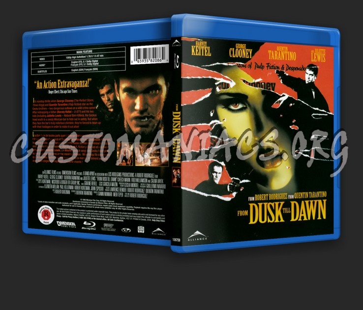 From Dusk Till Dawn blu-ray cover