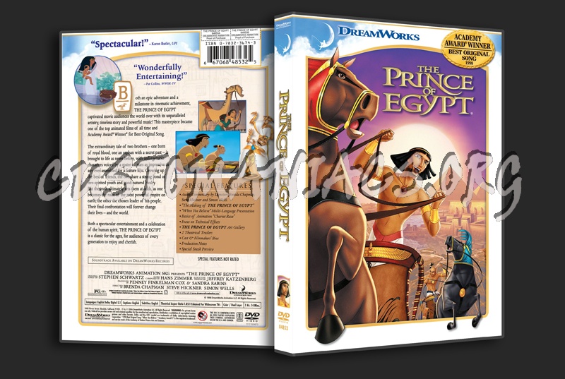 The Prince of Egypt dvd cover