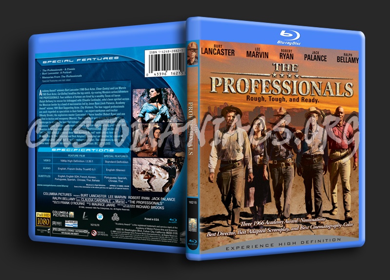 The Professionals blu-ray cover