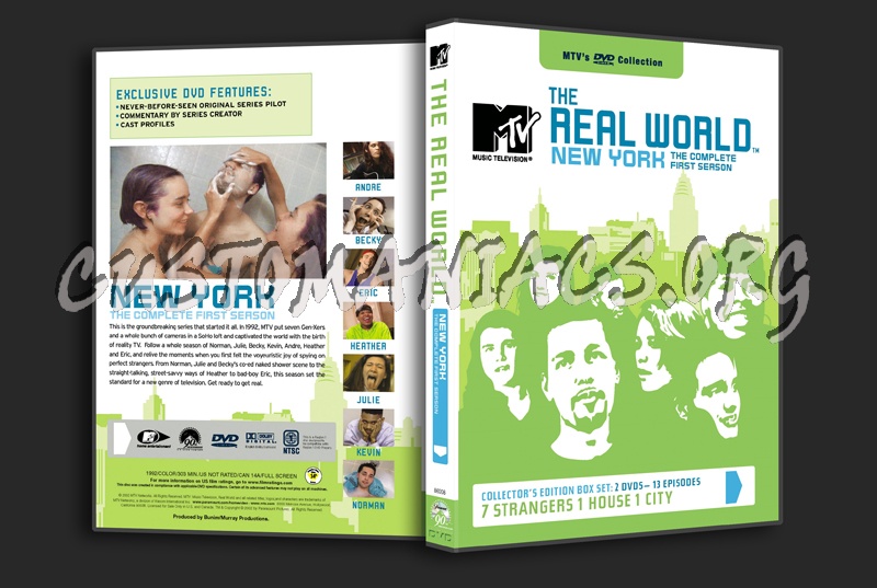 The Real World: New York The Complete First Season dvd cover