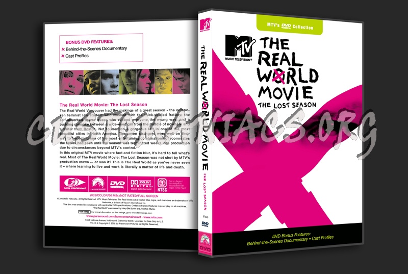 The Real World Movie: The Lost Season dvd cover
