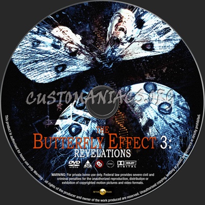 Butterfly Effect 3 Revelations dvd label